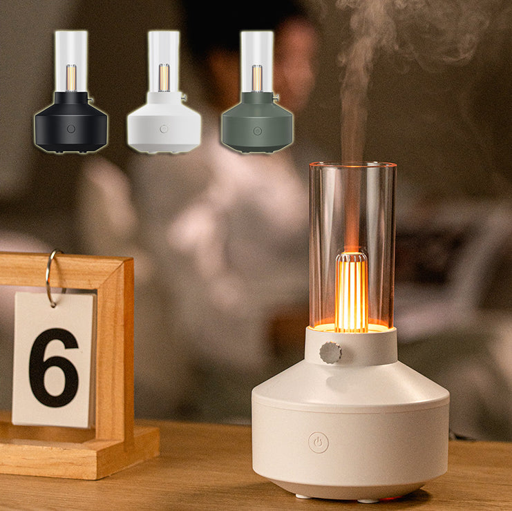 Retro Light Aroma Diffuser | Essential Oil LED Light | Air Humidifier