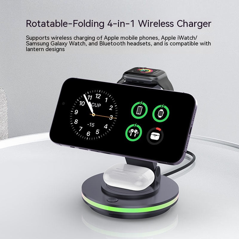 4 in 1 Magnetic Folding Wireless Charging Bracket